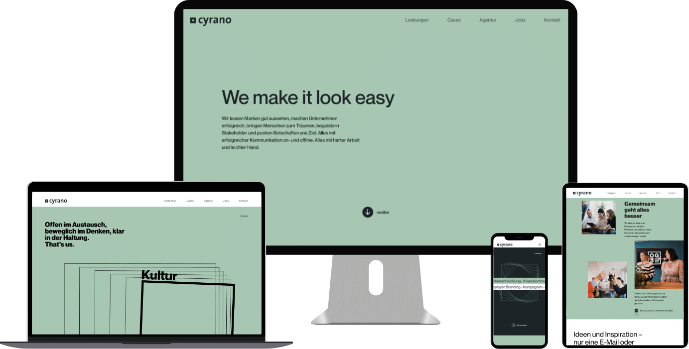 Cyrano Webdesign Projekt