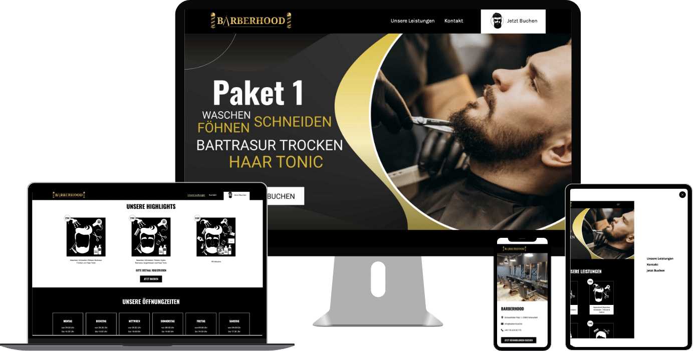 Barberhood Webdesign Projekt